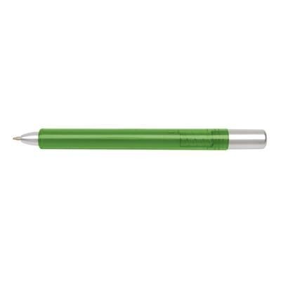 Branded Promotional TUBULAR BALL PEN in Green Pen From Concept Incentives.