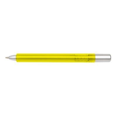 Branded Promotional TUBULAR BALL PEN in Yellow Pen From Concept Incentives.