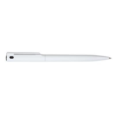 Branded Promotional VERMONT BALL PEN in Black-White Pen From Concept Incentives.