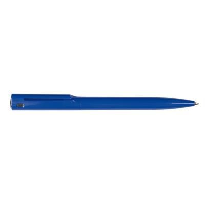 Branded Promotional VERMONT BALL PEN in Silver-Blue Pen From Concept Incentives.