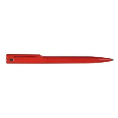 Branded Promotional VERMONT BALL PEN in Red-Silver Pen From Concept Incentives.
