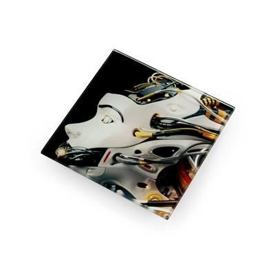 Branded Promotional SUBLIMATION GLASS COASTER Coaster From Concept Incentives.