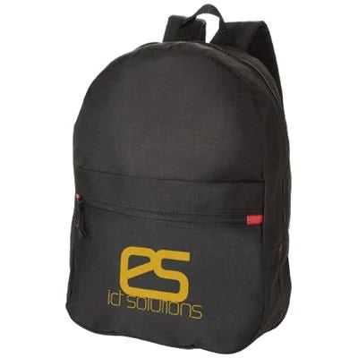 Branded Promotional VANCOUVER DUAL FRONT POCKET BACKPACK RUCKSACK in Apple Green Bag From Concept Incentives.