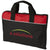 Branded Promotional TAMPA CONFERENCE BAG in Black Solid-red Bag From Concept Incentives.