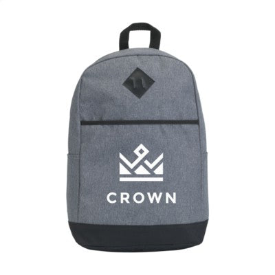 Branded Promotional SAFELINE LAPTOP BACKPACK RUCKSACK in Grey Bag From Concept Incentives.