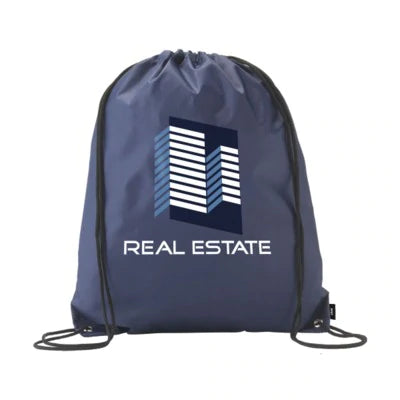 Branded Promotional PROMO RPET BACKPACK RUCKSACK in Black Bag From Concept Incentives.