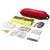 Branded Promotional HANDIES 46-PIECE FIRST AID KIT AND SAFETY VEST in Red Accident Kit From Concept Incentives.
