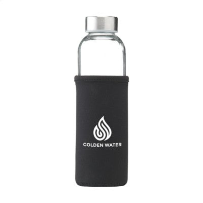 Branded Promotional SENGA GLASS DRINK BOTTLE in White Bottle From Concept Incentives.