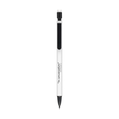 Branded Promotional SIGNPOINT REFILLABLE PENCIL in Black & White Pencil From Concept Incentives.