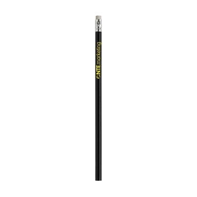 Branded Promotional TOPICVARNISH PENCIL in Black Pencil From Concept Incentives.