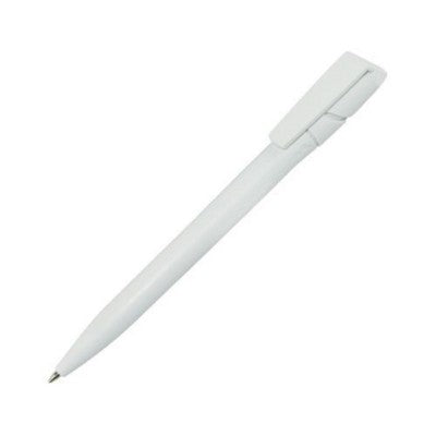 Branded Promotional TWISTER BALL PEN in White Pen From Concept Incentives.