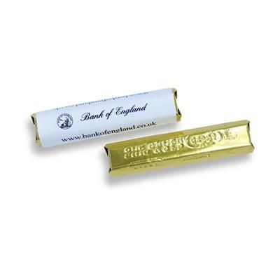 Branded Promotional SMALL CHOCOLATE BAR: 14g Milk Chocolate Bar with Full Colour Personalised Wrapper Chocolate From Concept Incentives.