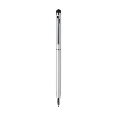 Branded Promotional STYLUSTOUCH PEN in Silver Pen From Concept Incentives.