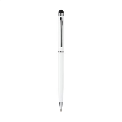 Branded Promotional STYLUSTOUCH PEN in White Pen From Concept Incentives.