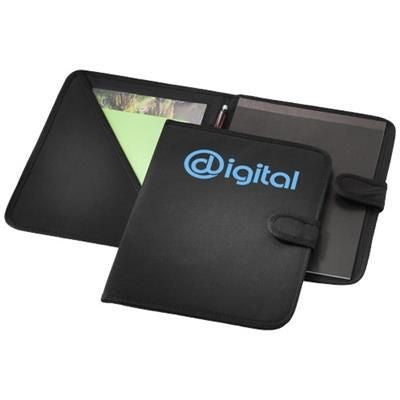 Branded Promotional UNIVERSITY A4 PORTFOLIO in Blue Conference Folder from Concept Incentives