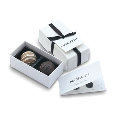 Branded Promotional CHOCOLATE BOX with 2 Luxury Chocolates Chocolate From Concept Incentives.