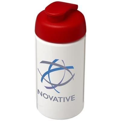 Branded Promotional H2O BOP 500 ML FLIP LID SPORTS BOTTLE in White Solid Sports Drink Bottle From Concept Incentives.