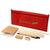 Branded Promotional ENVIRO 7-PIECE ECO PENCIL CASE SET in Red  From Concept Incentives.