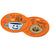 Branded Promotional SIDEKICK PLASTIC COASTER in Orange Coaster From Concept Incentives.