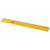Branded Promotional ROTHKO 30 CM PLASTIC RULER in Yellow Ruler From Concept Incentives.