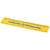 Branded Promotional ROTHKO 20 CM PLASTIC RULER in Yellow Ruler From Concept Incentives.