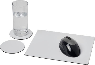 Branded Promotional BRITE-MAT MOUSEMAT AND COASTER SET COMBO 2 Technology From Concept Incentives.