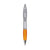 Branded Promotional ATHOS SILVER PEN in Orange Pen From Concept Incentives.