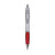 Branded Promotional ATHOS SILVER PEN in Red Pen From Concept Incentives.