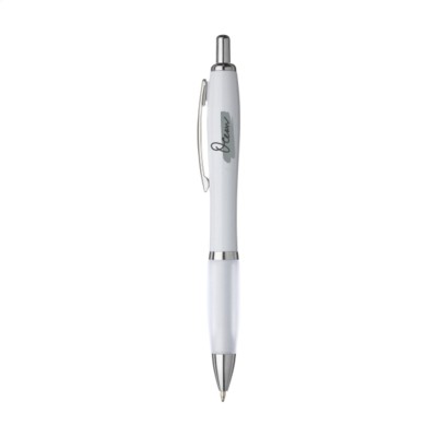 Branded Promotional ATHOS WHITE PEN in White Pen From Concept Incentives.