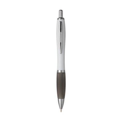 Branded Promotional ATHOS WHITE PEN in Black Pen From Concept Incentives.
