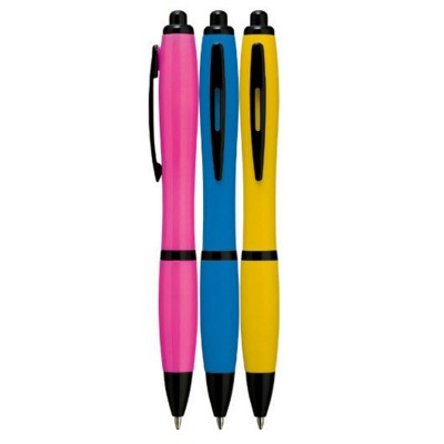 Branded Promotional ATHOS NEON FLUORESCENT PEN Pen From Concept Incentives.