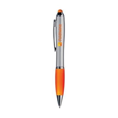 Branded Promotional ATHOS TOUCH BALL PEN in Orange Pen From Concept Incentives.