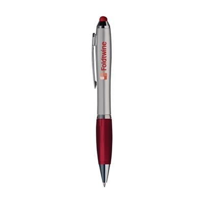 Branded Promotional ATHOS TOUCH BALL PEN in Red Pen From Concept Incentives.