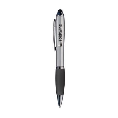 Branded Promotional ATHOS TOUCH BALL PEN in Black Pen From Concept Incentives.