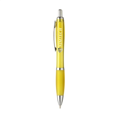 Branded Promotional ATHOS PEN in Yellow Pen From Concept Incentives.