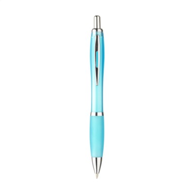 Branded Promotional ATHOS PEN in Light Blue Pen From Concept Incentives.