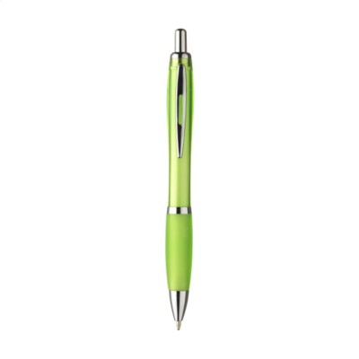 Branded Promotional ATHOS PEN in Lime Pen From Concept Incentives.