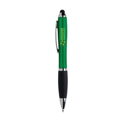 Branded Promotional ATHOS COLOUR TOUCH BALL PEN in Green Pen From Concept Incentives.