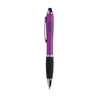 Branded Promotional ATHOS COLOUR TOUCH PEN in Pink Pen From Concept Incentives.