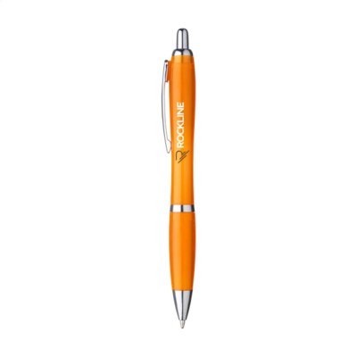 Branded Promotional ATHOS RPET PEN in Orange Pen From Concept Incentives.