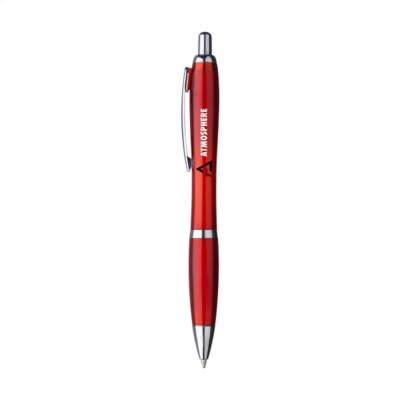 Branded Promotional ATHOS RPET PEN in Red Pen From Concept Incentives.