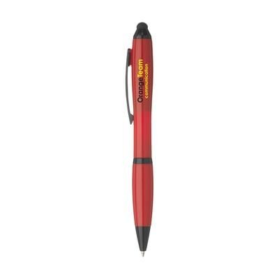 Branded Promotional ATHOS SOLID TOUCH PEN in Red Pen From Concept Incentives.