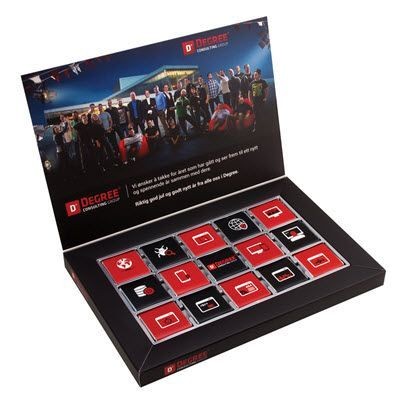 Branded Promotional CHOCOLATE BOX with Neapolitan Box Chocolate From Concept Incentives.