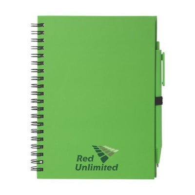 Branded Promotional HELIX NOTE SET NOTE BOOK in Red Notebook from Concept Incentives