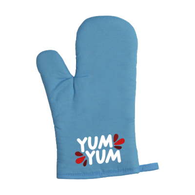 Branded Promotional KITCHEN GLOVES OVEN GLOVES in Blue Gloves from Concept Incentives