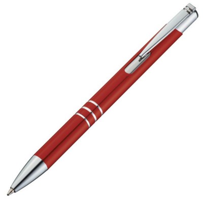Branded Promotional ASCOT BALL PEN & TOUCH SCREEN STYLUS in Red Pen From Concept Incentives.