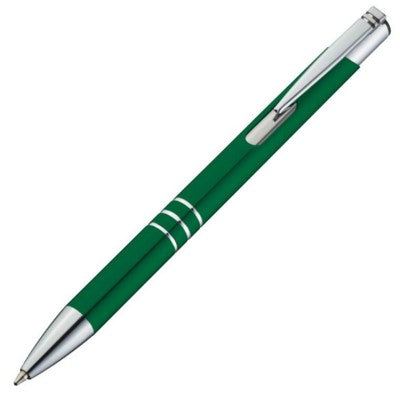 Branded Promotional ASCOT BALL PEN & TOUCH SCREEN STYLUS in Green Pen From Concept Incentives.