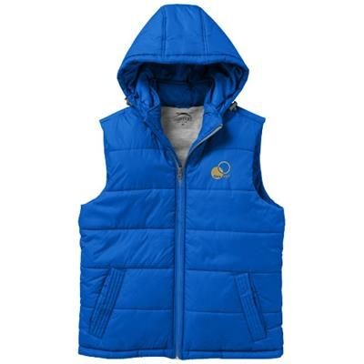 Branded Promotional MIXED DOUBLES MENS THERMAL INSULATED BODYWARMER in Light Blue Bodywarmer From Concept Incentives.
