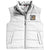 Branded Promotional GRAVEL BODYWARMER in White Solid Bodywarmer From Concept Incentives.