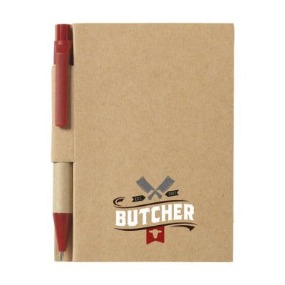 Branded Promotional RECYCLE NOTE-S NOTE BOOK in Red Jotter From Concept Incentives.